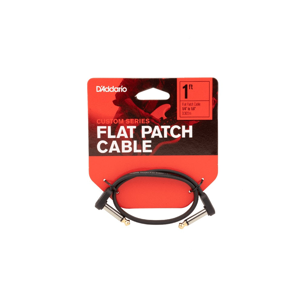 D'Addario - 1ft. Flat Patch Cable #PW-FPRR-01
