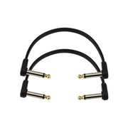 D'Addario - 6” Twin Pack Flat Patch Cable #PW-FPRR-206