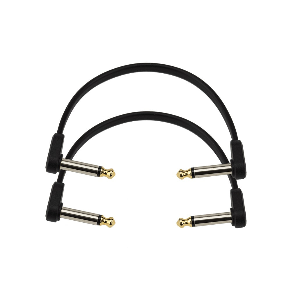 D'Addario - 6” Twin Pack Flat Patch Cable #PW-FPRR-206