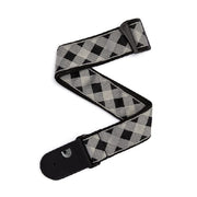 D'Addario - Nylon Woven Guitar Strap - Grey Buffalo Check - T20W1406