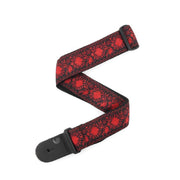 D'Addario - Nylon Woven Guitar Strap - Red Monterey - T20W1417