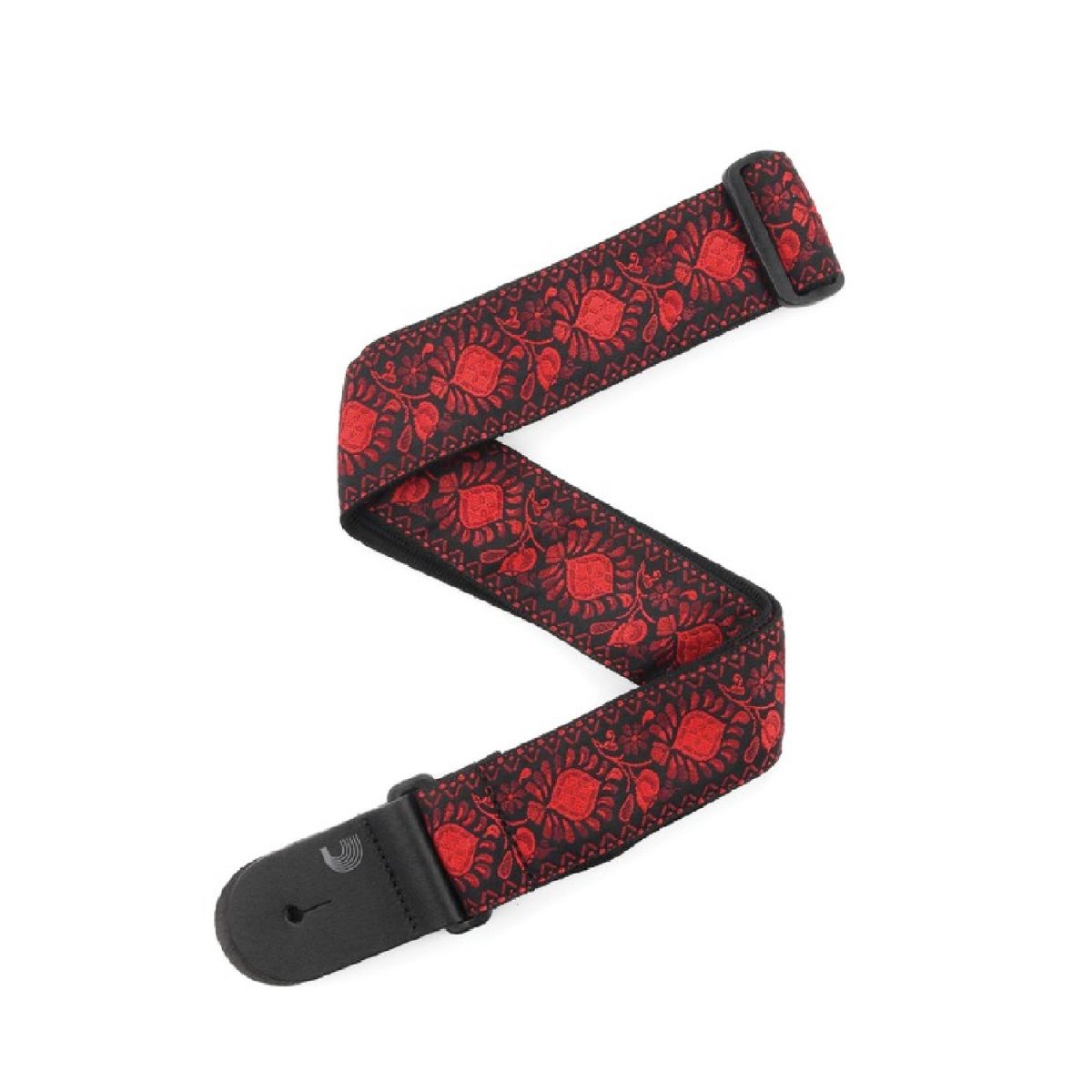 D'Addario - Nylon Woven Guitar Strap - Red Monterey - T20W1417