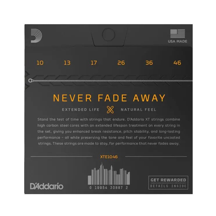 D'Addario - 10-46 XT Electric Nickel Plated Steel - Regular Light XTE1046