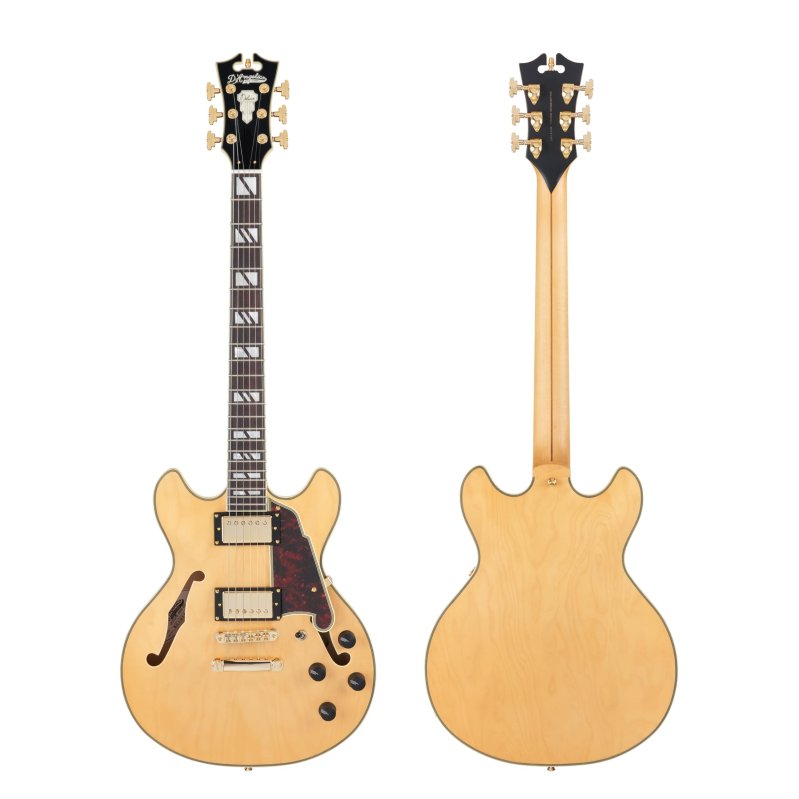 D'Angelico - Deluxe Mini DC Electric Guitar, Satin Honey #DADMINIDCSHNGS