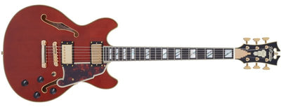 D'Angelico - Excel Mini DC Semi-hollowbody Electric Guitar With Stopbar Tailpiece, Viola #DAEMINIDCVIOGS