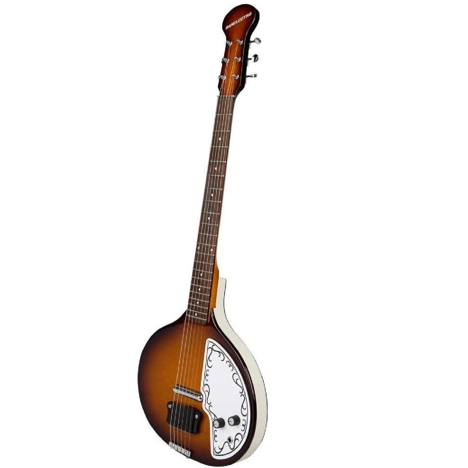 Danelectro - 60 Baby Sitar - Brown Burst Side