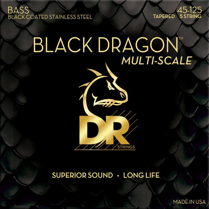 DR - Black Dragon Bass String, Medium 5-String 45-125 #DBSMB5-45