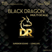 DR - Black Dragon Bass String, 6-String Medium 30-125 #DBSMB6-30