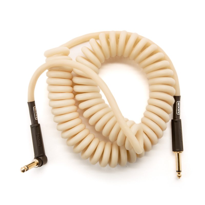MXR - MXR 15 Ft Coil Instrument Cable Right / Straight, White #DCICG15R