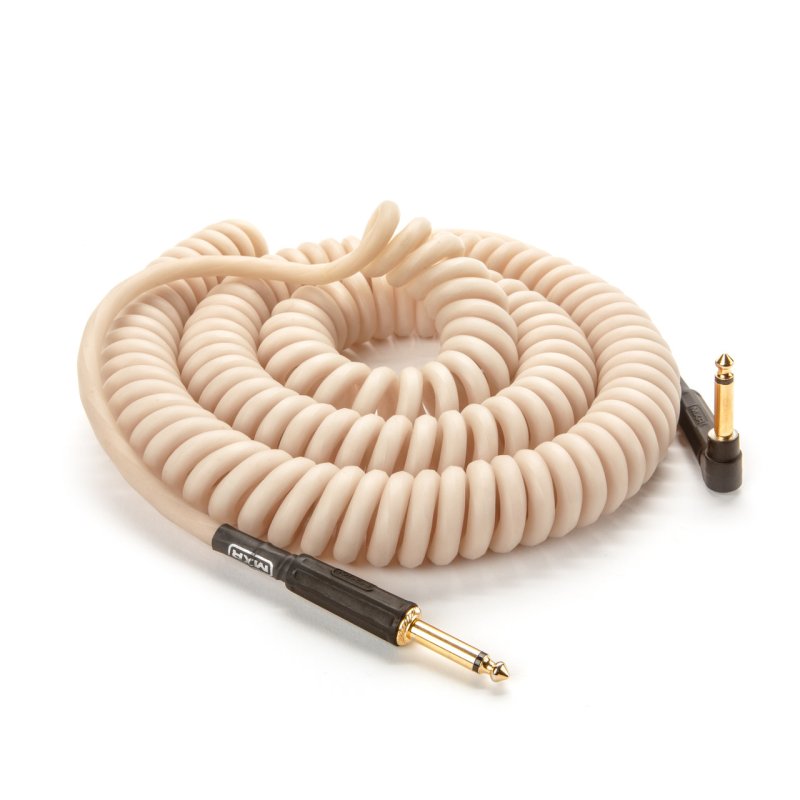 MXR - MXR 30 Ft Coil Instrument Cable Right / Straight, White #DCICG30R