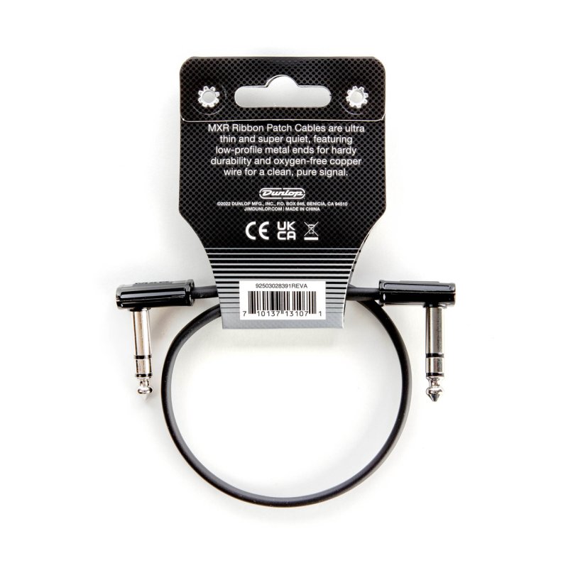 MXR - MXR 1' TRS Ribbon Patch Cable #DCISTR1RR