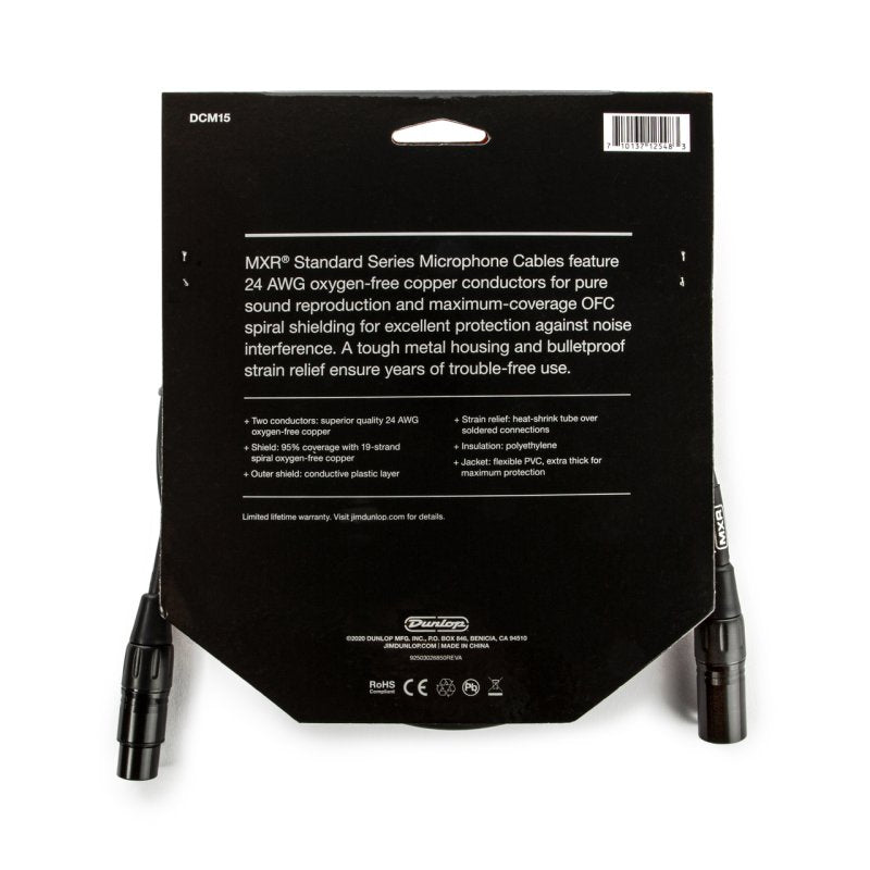 MXR - MXR Microphone Cable, 15' #DCM15