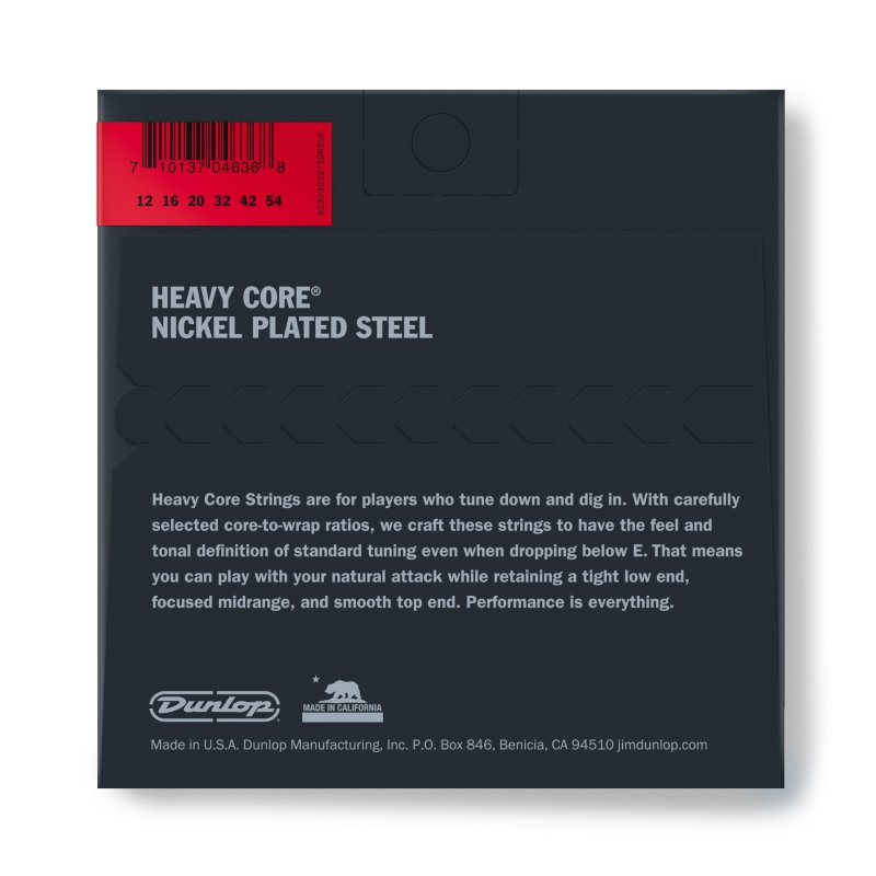 Dunlop - Heavy Core Electric Guitar Strings Set/6 #DHCN1254