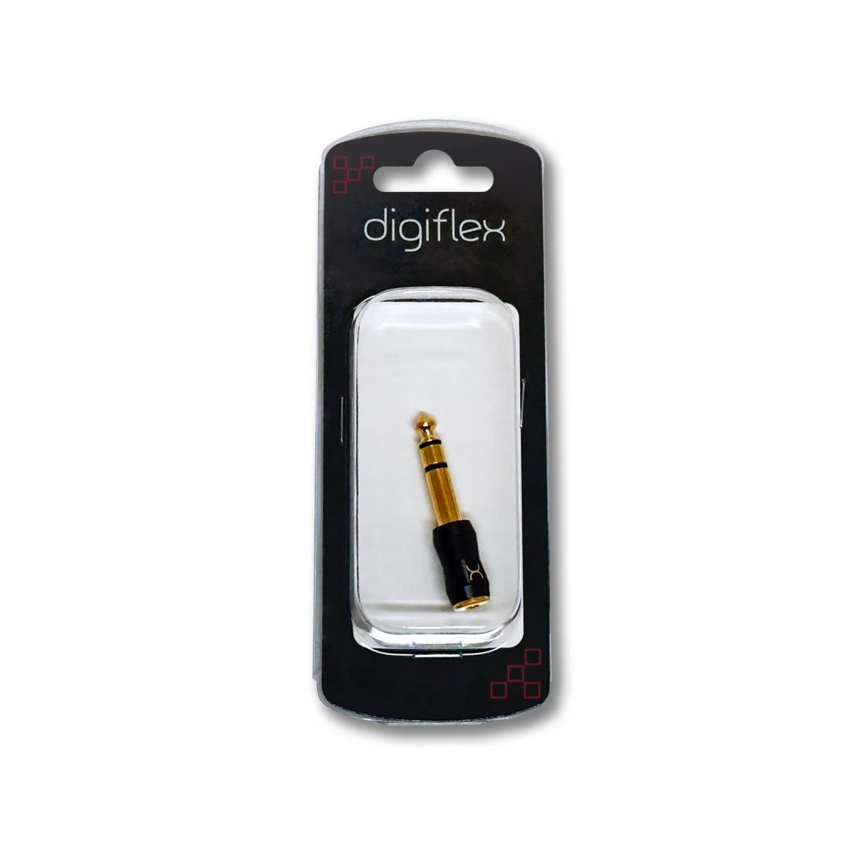 Digiflex - HAAX 1/4 TRS M to 1/8 TRS F Premium Audio Adapters #HAAX-KS201