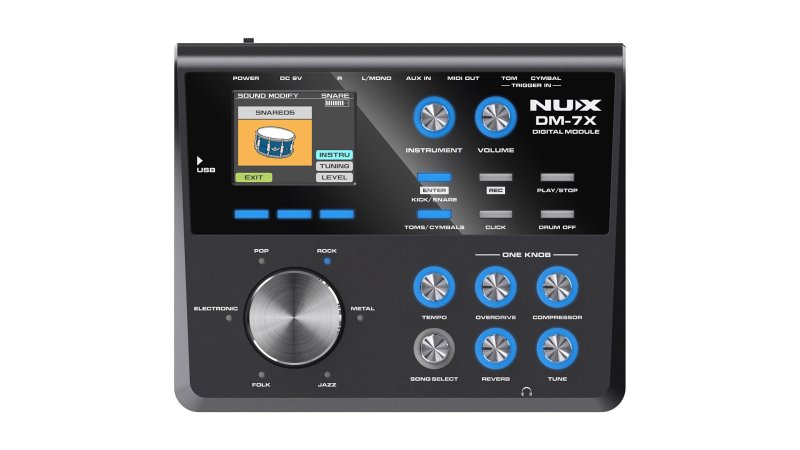 NUX - All-Mesh Head Digital Electronic Drum Kit #DM-7X