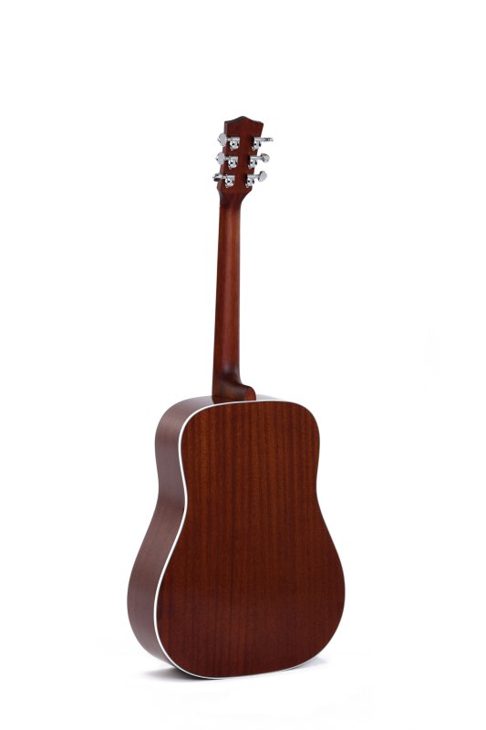 Sigma - SG Series Dreadnought Acoustic-Electric Guitar With Case, Polished Gloss with Heritage Cherry Sunburst #DM-SG5