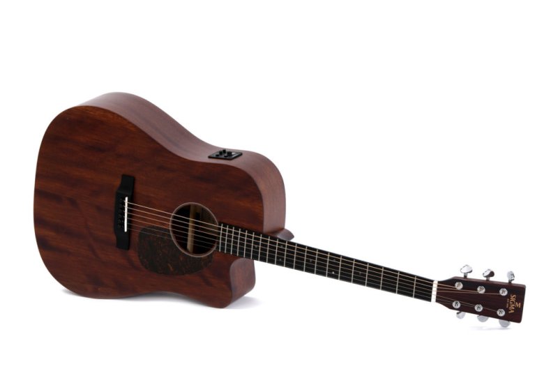 Sigma - Dreadnought Acoustic Electric Guitar, Natural #DMC-15E+