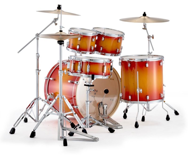 Pearl - Decade Maple Artisan Series 5 Piece Drum Set, Sunset Pine Burst #DMPA925SPC870