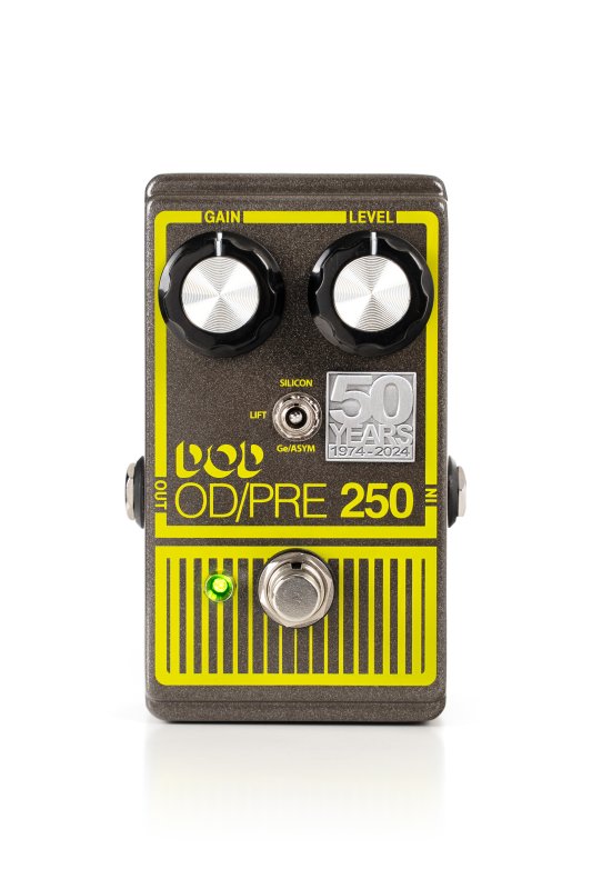 DOD - 50th Anniversary Edition Overdrive Preamp 250 Pedal With True Bypass and LED #DOD250-50TH