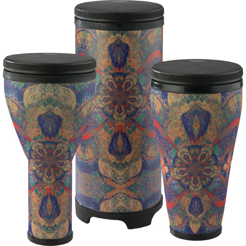 Remo - Festival Combo Pack, Djembe, Timbau, Tubano, Morado 10" #DP-2510-AA-65