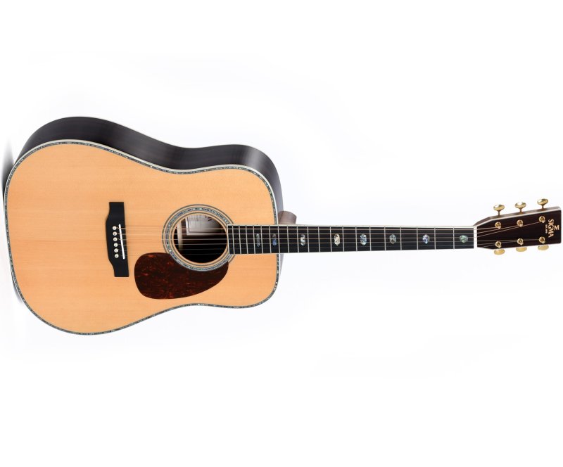 Sigma - Dreadnought Acoustic Guitar With Gig Bag, Natural #DT-41