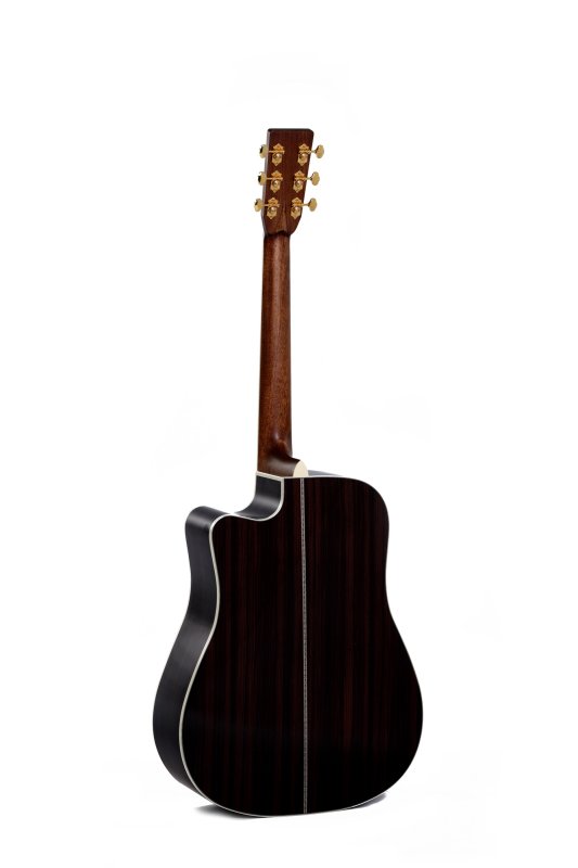 Sigma - Standard Series Dreadnought Acoustic-Electric Guitar, Polished Gloss with Aging Toner #DTC-41E