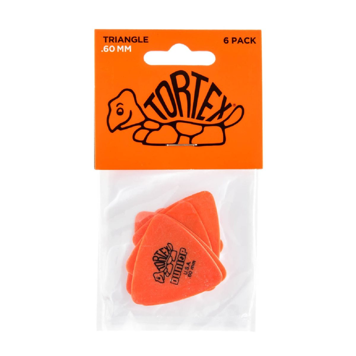 Dunlop - .60mm Tortex 6 Pack Triangle Pick - 431P060 Pack