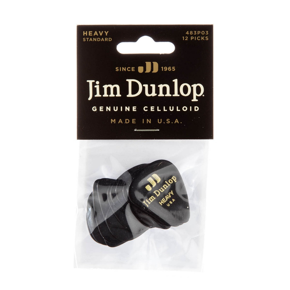 CELLULOID BLACK PICK HEAVY