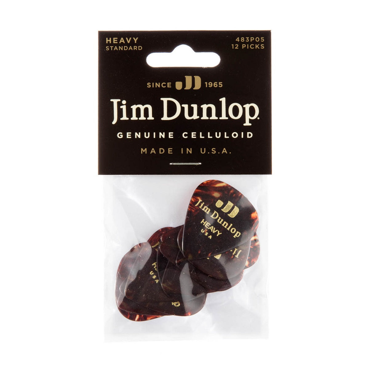 Dunlop - Celluloid Shell Pick Heavy - 12 Pack