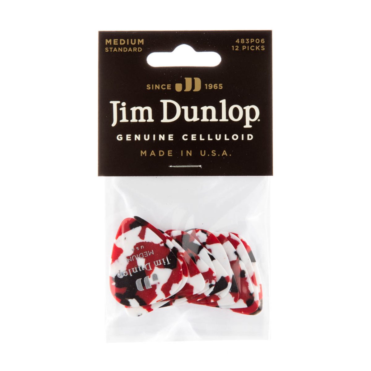Dunlop - Celluloid Confetti Pick Medium - 12 Pack