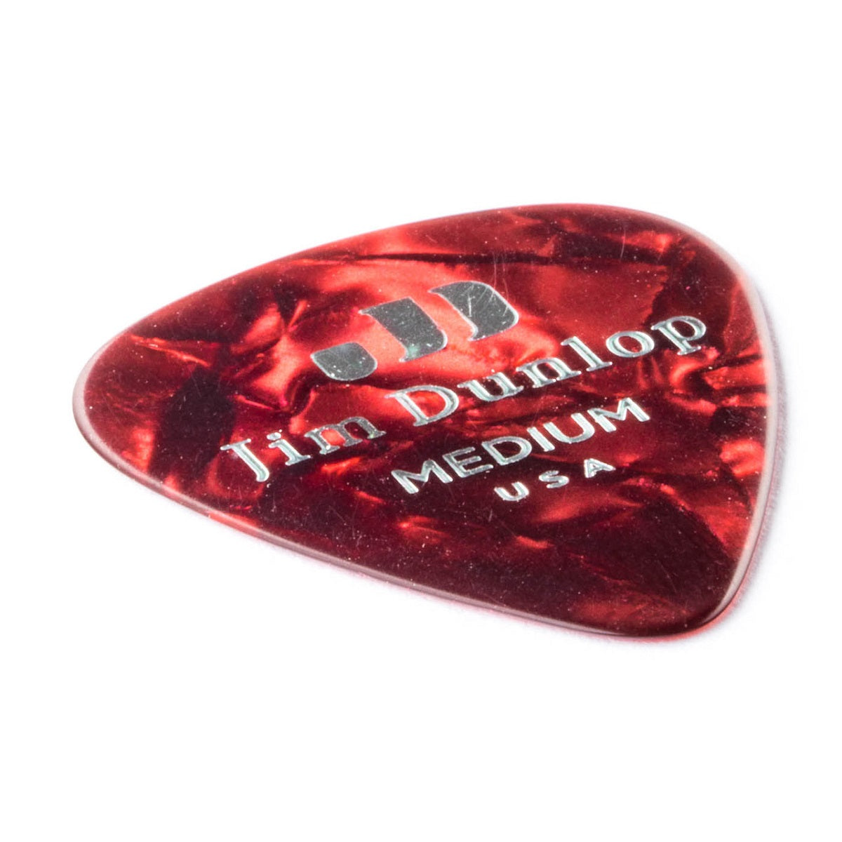 Dunlo - Celluloid Red Pearloid Picl Medium - 12 Pack