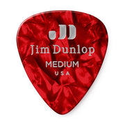 Dunlo - Celluloid Red Pearloid Picl Medium - 12 Pack