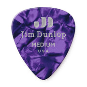 Dunlop - Medium Celluloid Purple Pearloid Pick - 12 Pack Pick Front