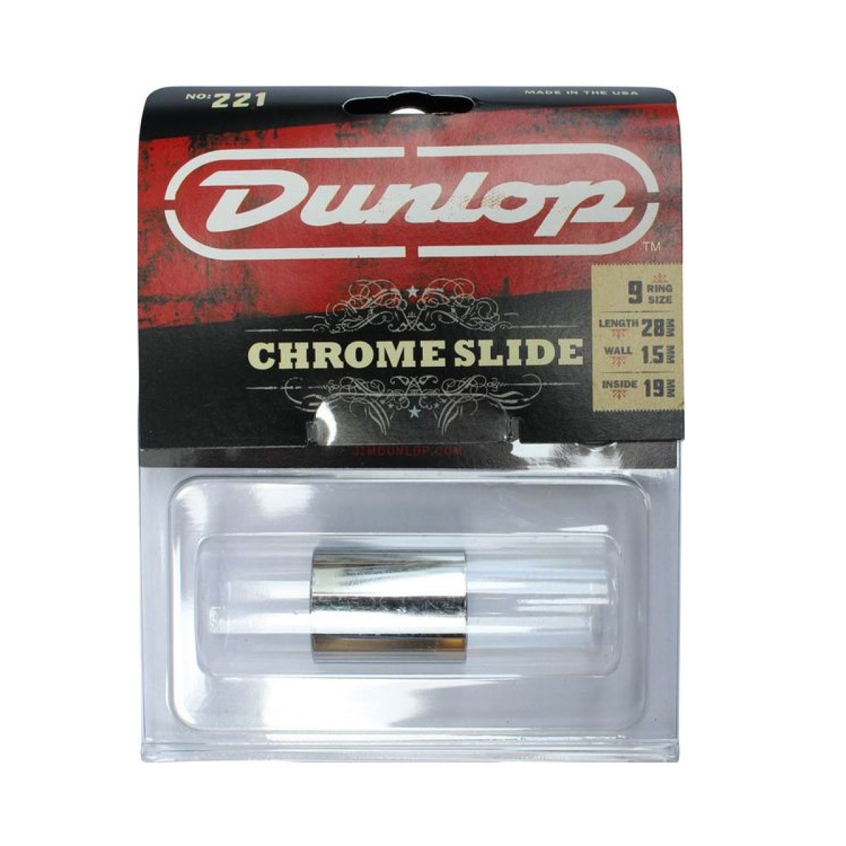 Dunlop - JD221 Chrome Medium Knuckle Package