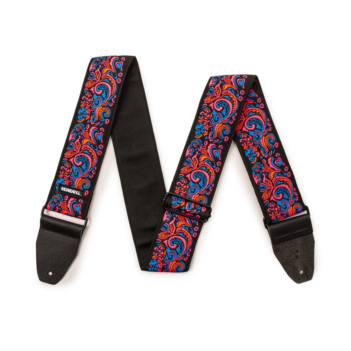 Dunlop - Jimi Hendrix Blacklight Love Drops Pink Strap #JH28