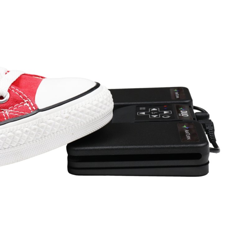 AirTurn - Dual Wireless Pedal Controller With Removable Bluetooth 5 Remote #DUO500
