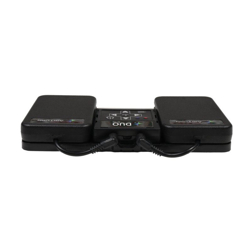 AirTurn - Dual Wireless Pedal Controller With Removable Bluetooth 5 Remote #DUO500