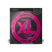 D'Addario - 45-132 5-String Flat Wound Super Long Scale Bass - Regular Light #ECB81-5SL