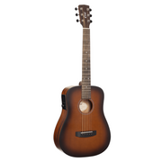 Cort - Cort Earth GO Series Acoustic Guitar Open Pore Brown Burst #EARTH-GO-BAG-OPBB