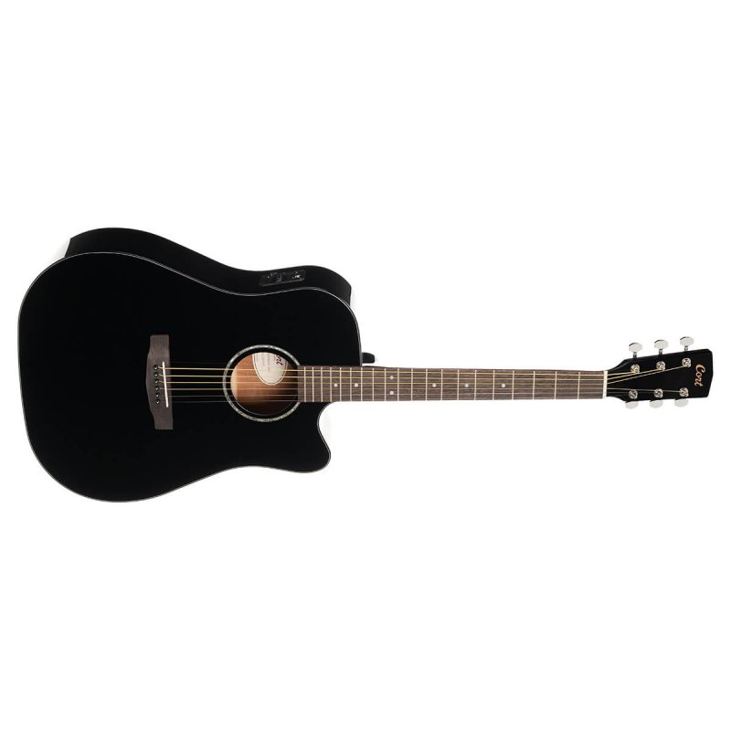 Cort - Earth Series Acoustic/Electric Guitar, Black #EARTH60CE-BK
