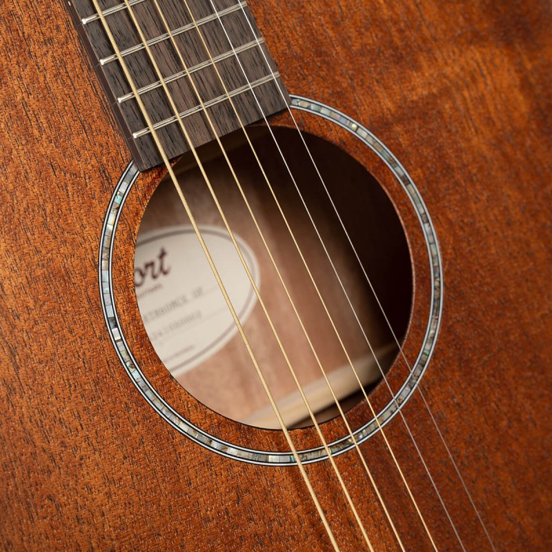 Cort - Earth Series Acoustic/Electric Guitar, Mahogany Open Pore #EARTH60MCE-OP
