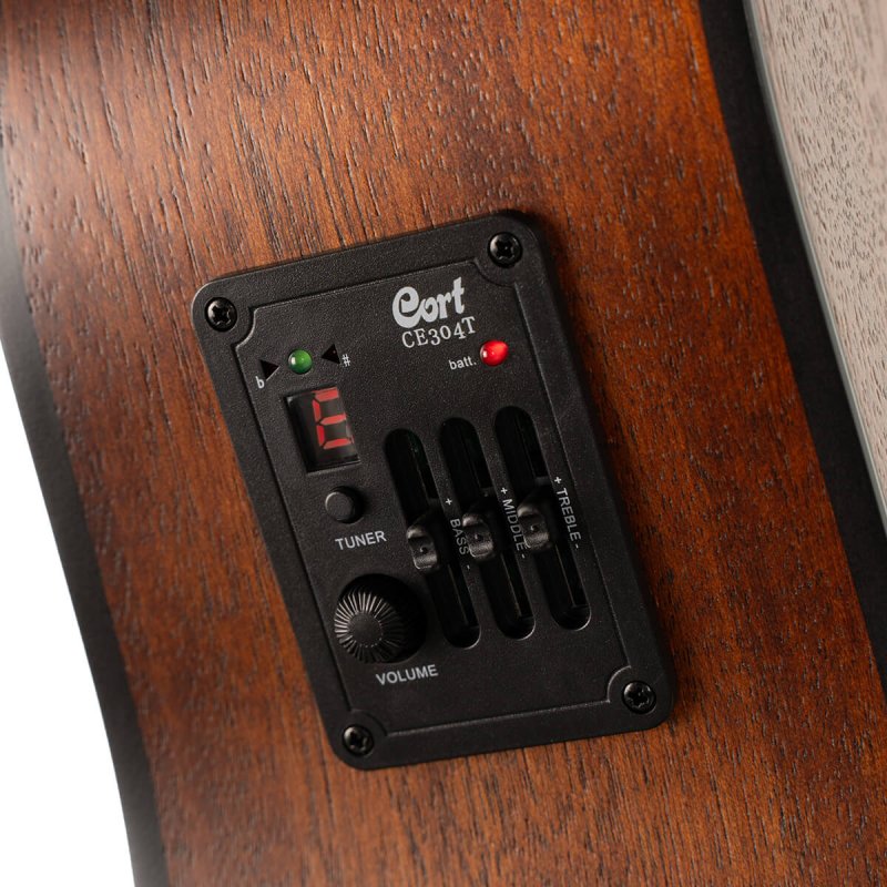 Cort - Earth Series Acoustic/Electric Guitar, Mahogany Open Pore #EARTH60MCE-OP