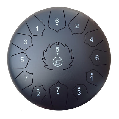 Ecko - 12″ 13 Notes Black Tongue Drum #TD12/13N