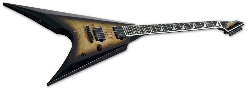ESP - E-II ARROW NT Electric Guitar, Nebula Black Burst #EIIARROWNTBMNBLKB