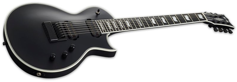 ESP - E-ii Eclipse-7 Evertune Electric Guitar, Black Satin #EIIEC7ETBLKS