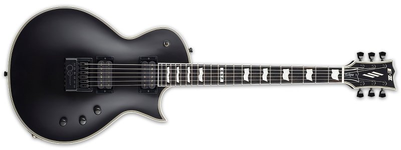 ESP - Eclipse Evertune Set-thru Neck Electric Guitar - Black Satin #EIIECETBLKS
