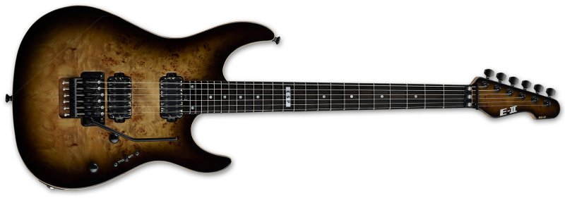 ESP - E-II SN-2 Electric Guitar, Nebula Black Burst #EIISN2BMNBLKB