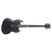 ESP - Solid-Body Baritone Electric Guitar, Viper Charcoal Metallic Satin #EIIVIPERBCHMS