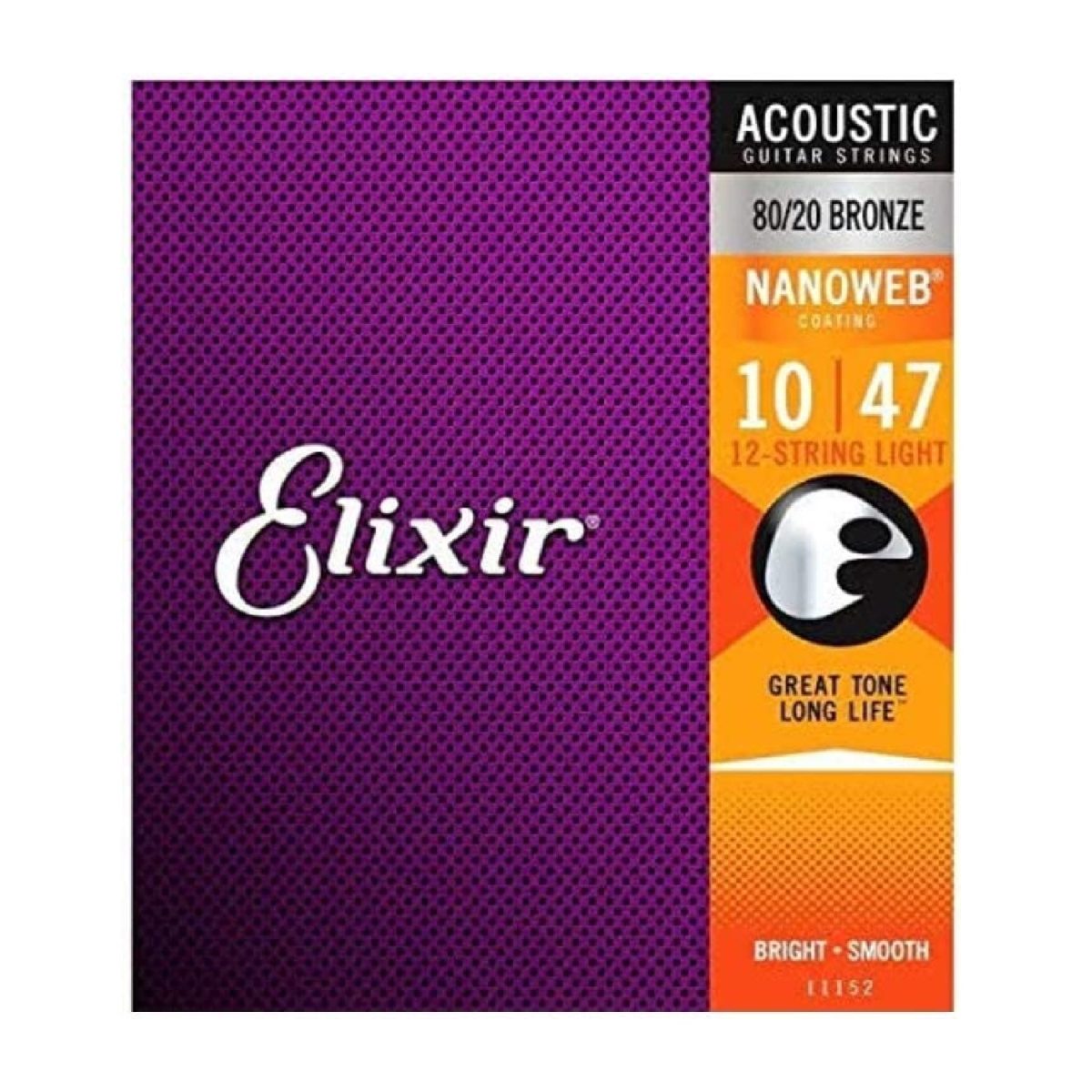 Elixir - Nano Web 10-47 Light 12-String Acoustic Strings 11152