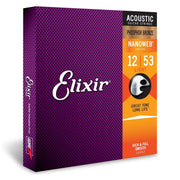 Elixir - 12-53 Phosphor Bronze Light with Nanoweb Coating - 16052